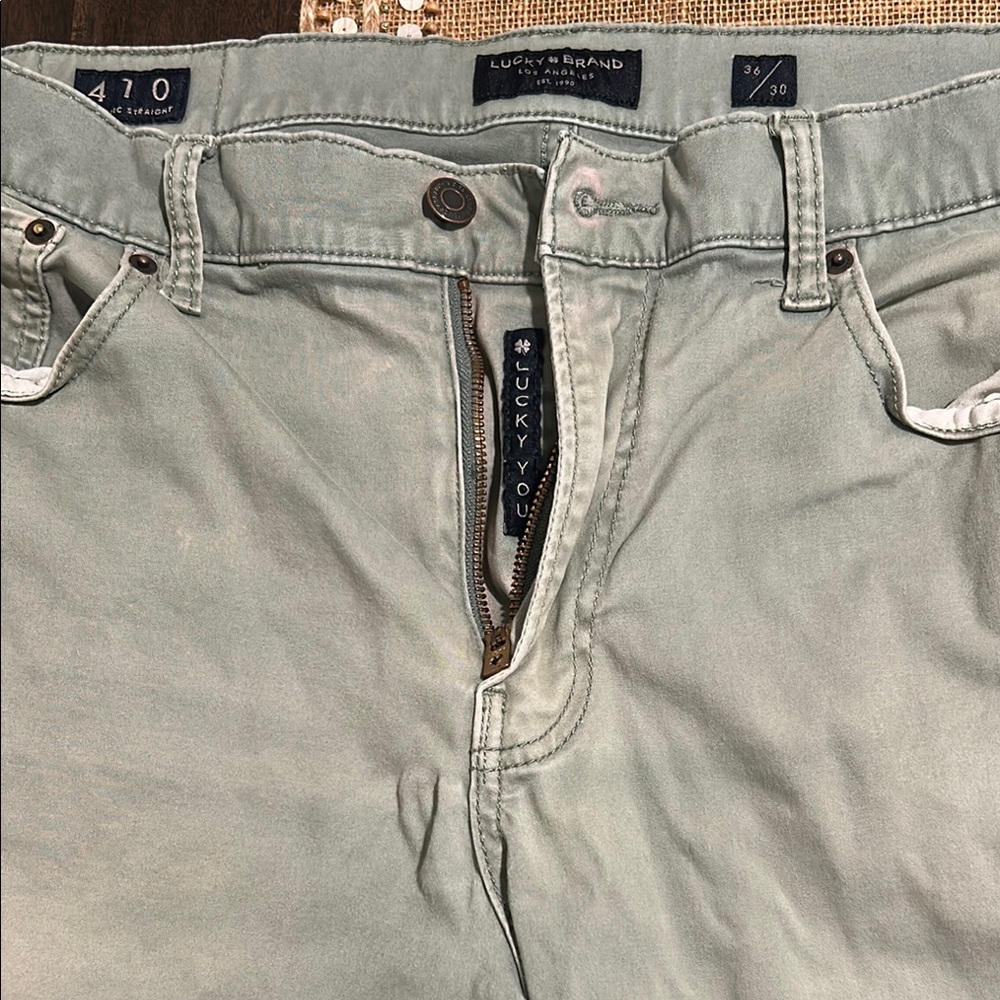Lucky Brand Gray Relaxed Jeans with Subtle Distressing